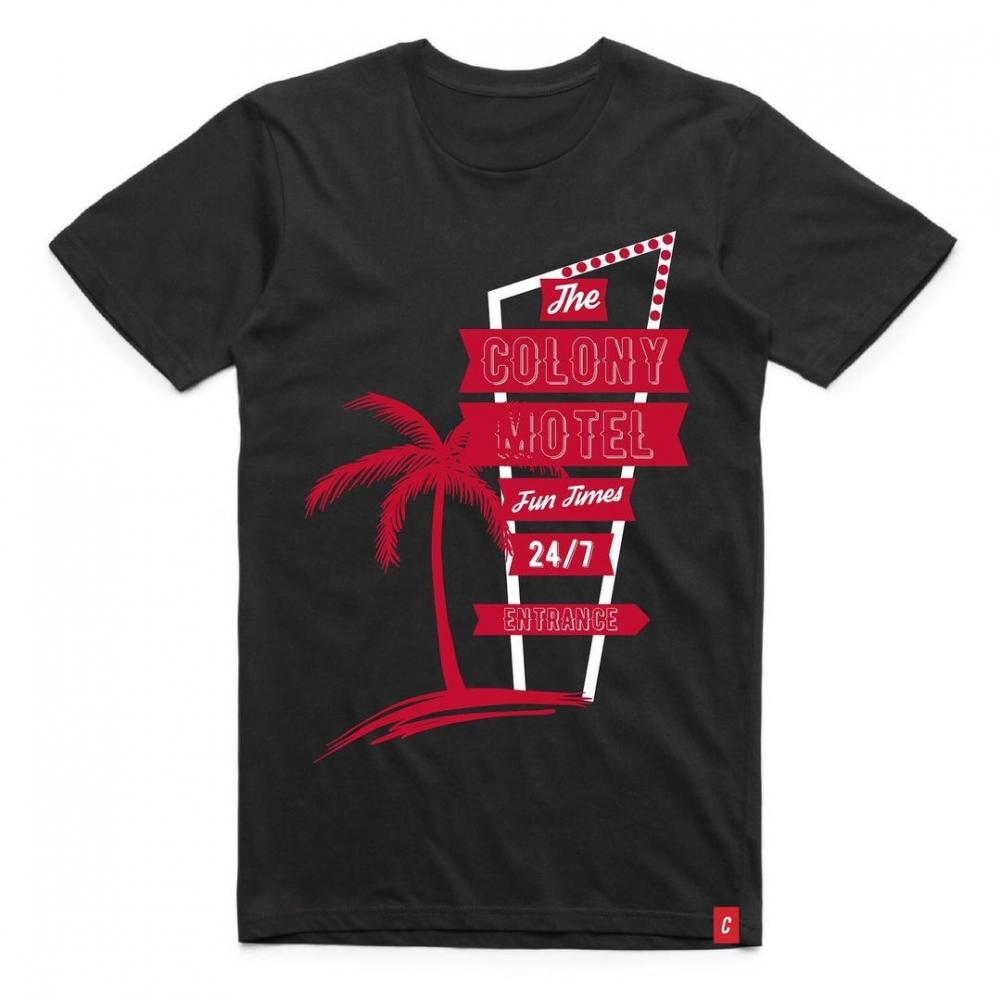 CAMISETA COLONY MOTEL PRETO 