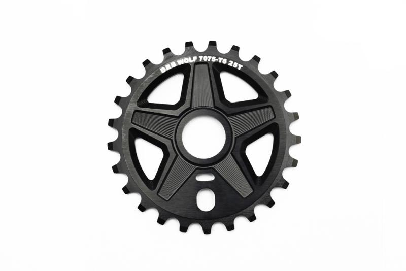 COROA DRB BIKES WOLF 25 OU 28 DENTES PRETO