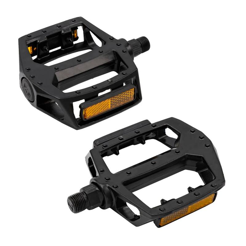 PEDAL PLATAFORMA ALUMINIO EIXO FINO PRETO