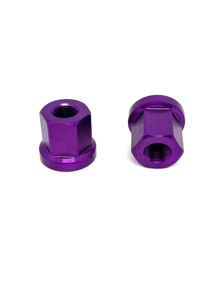 PORCA EM ALUMINIO PARA EIXO 3/8 ROXO