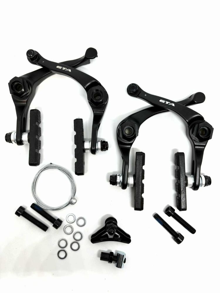 PAR DE FREIO U BRAKE GTA ALUMINIO PRETO