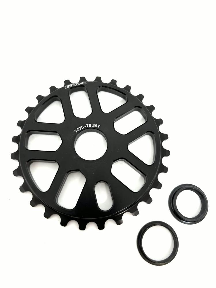 COROA BMX 28 DENTES EM ALUMINIO PRETO